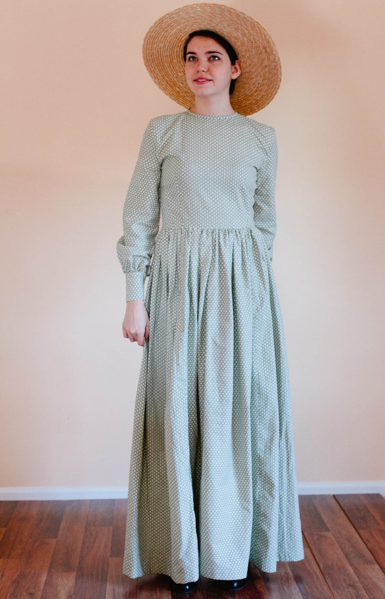 Plain Dress Back Zip dress Prairie Dress Made to Measure Etsy