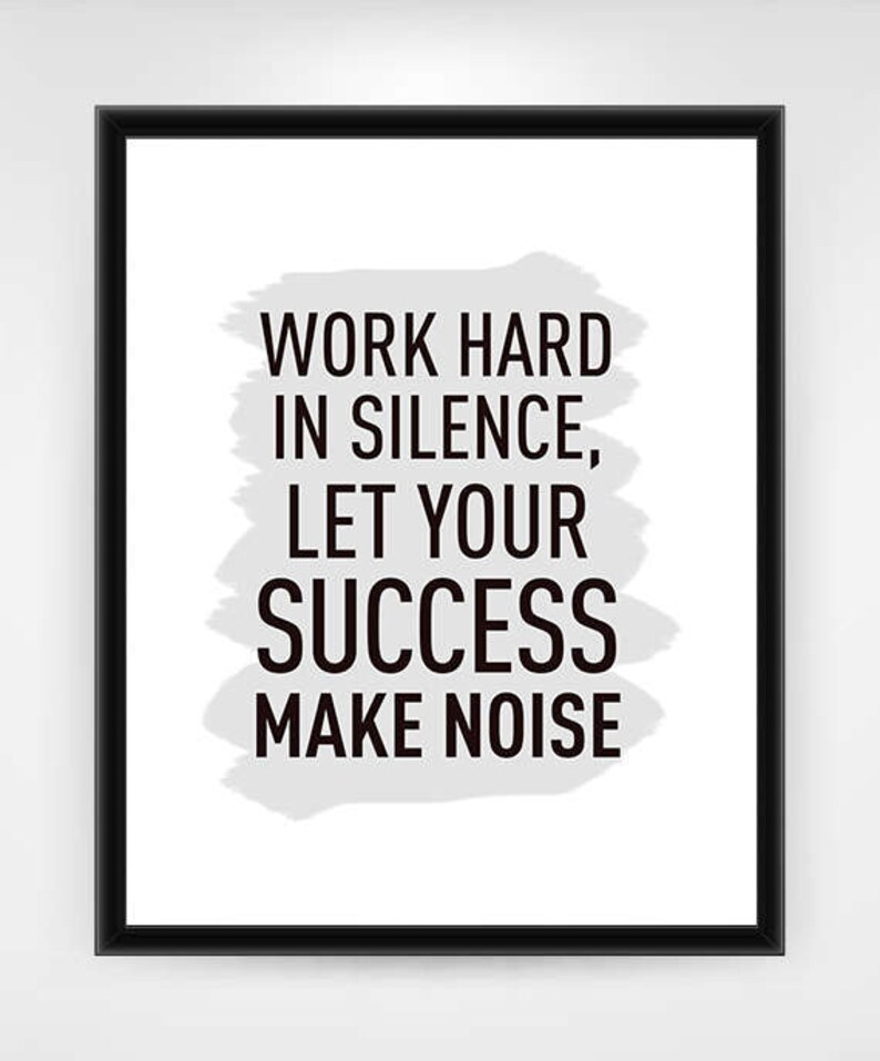 PRINTABLE office wall art wall decor success inspiration Etsy