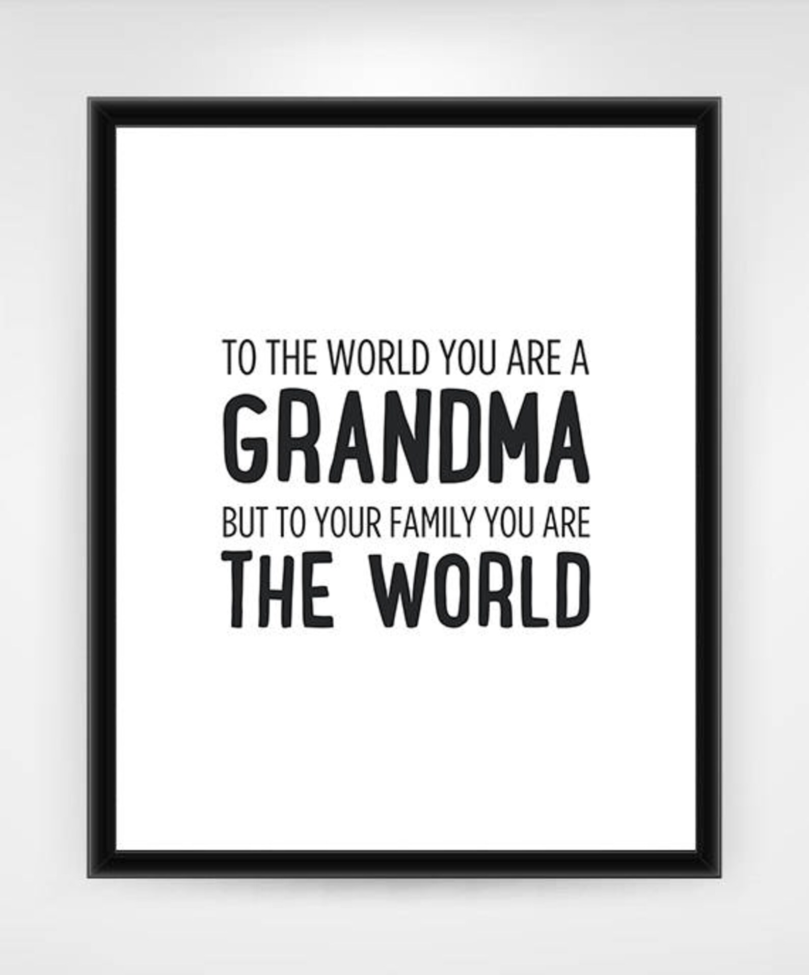 Grandma Gift PRINTABLE wall art Grandma Mother's Day Etsy