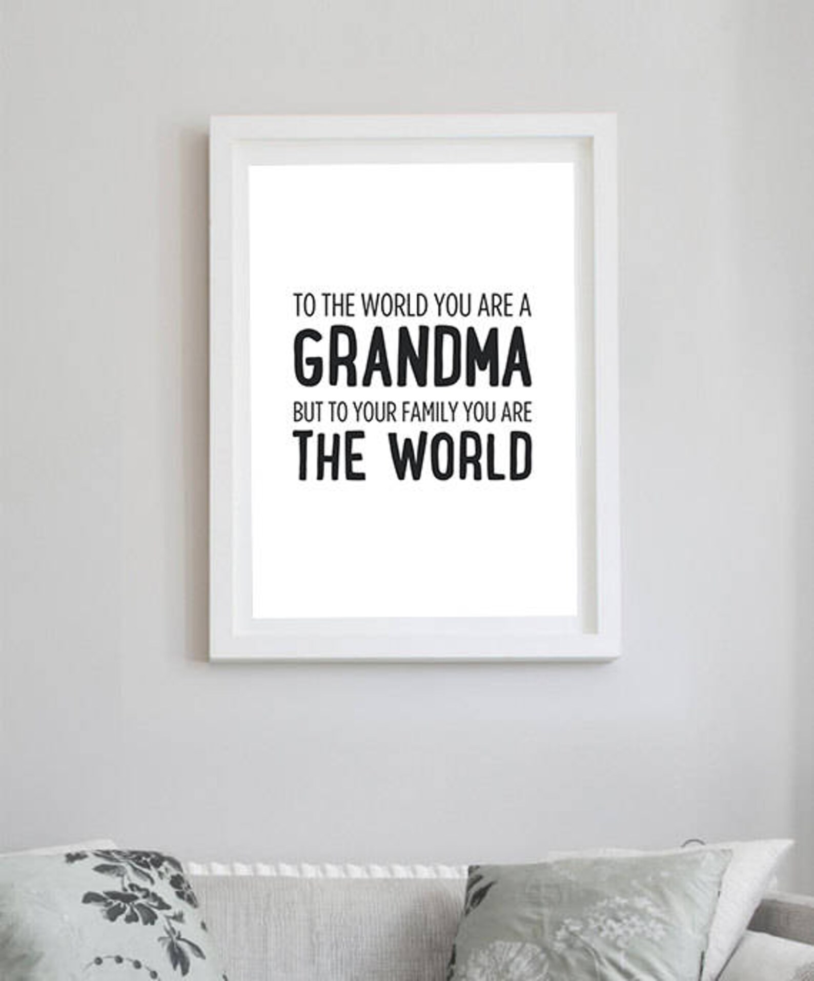 Grandma Gift PRINTABLE wall art Grandma Mother's Day Etsy
