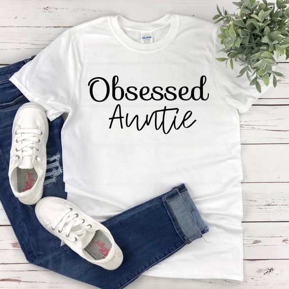 Tia obsesionada camisas para tias divertidas camisas de tia regalo de tia regalo para la tia camisa de tia tia camisas mejor tia tia camiseta Etsy Espana