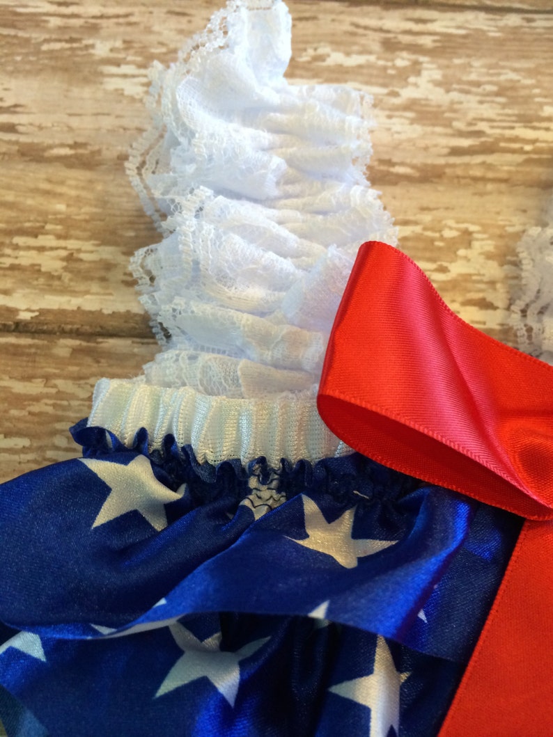 Baby Toddler Infant Girls Red White and Blue Stars Petti Etsy