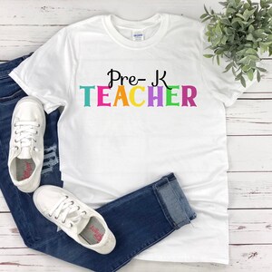 Pre K Grade Shirt, Pre K Grade Teacher Shirt, Teacher Gift, Gift for Teachers, Teacher Shirt, Pre K Grade Teacher, Back to School Shirt