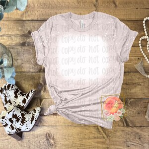 Bella canvas 3001CVC heather Cool gray bleached mock up