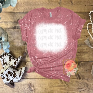 Bella canvas 3001CVC heather Orchid bleached mock up