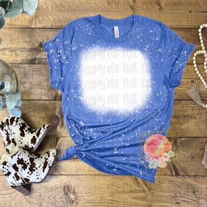 Bella canvas 3001CVC heather True royal bleached mock up