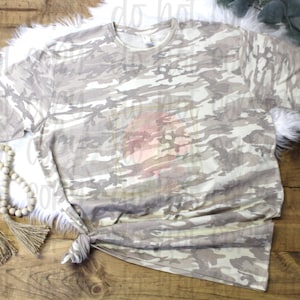 LAT Fine Jersey Tee 6901 natural camo mock up
