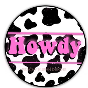 Western Neon Howdy PNG