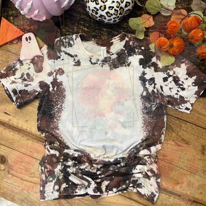 Bella canvas dark gray heather 3001CVC double cowhide bleach Halloween flat lay mock up