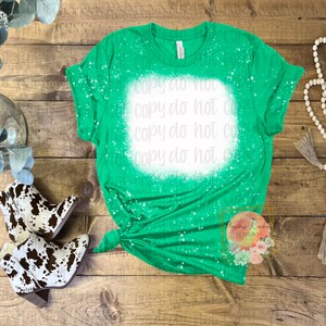 Bella canvas 3001CVC heather Kelly green bleached mock up