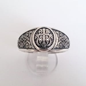Varouxi  Christian Ring  Silver 925  Russian Greek-Orthodox-Byzantine