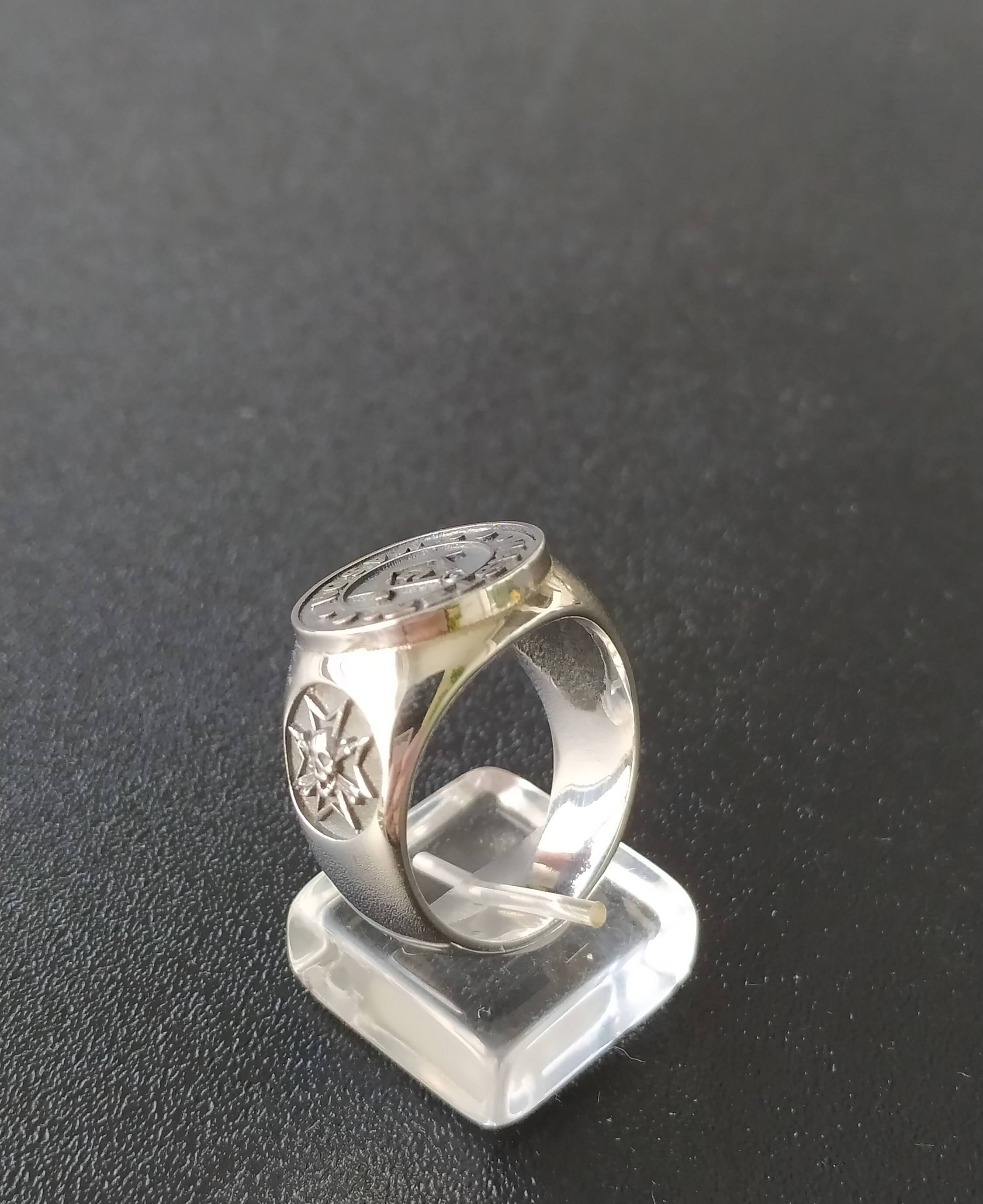 Master Masonic Ring Handmade Freemasonry SILVER 925 - Etsy