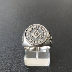 Master Masonic Ring Handmade Freemasonry SILVER 925 - Etsy