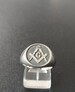 Silver 925 Mens Masonic Ring Handmade Freemasonry SILVER 925