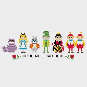 Alice in Wonderland 2019 Cross Stitch Pattern PDF Instant Download