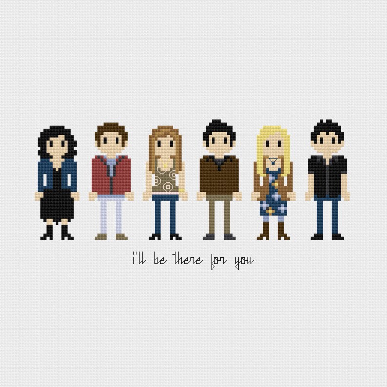 Friends Cross Stitch Pattern PDF Instant Download - Etsy