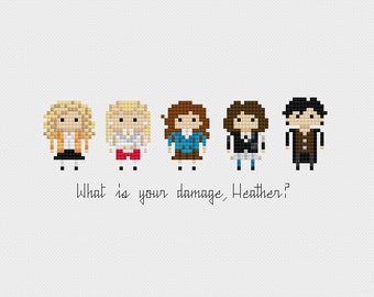 Heathers Minis Cross Stitch Pattern PDF Instant Download