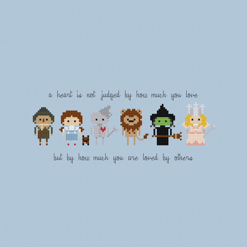 The Wizard of Oz Quote Cross Stitch Pattern PDF Instant Download image 2