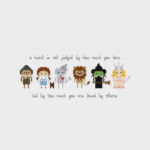 The Wizard of Oz Quote Cross Stitch Pattern PDF Instant Download image 1