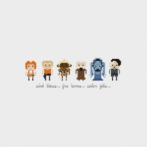 The Fifth Element Minis Cross Stitch Pattern PDF Instant Download image 1