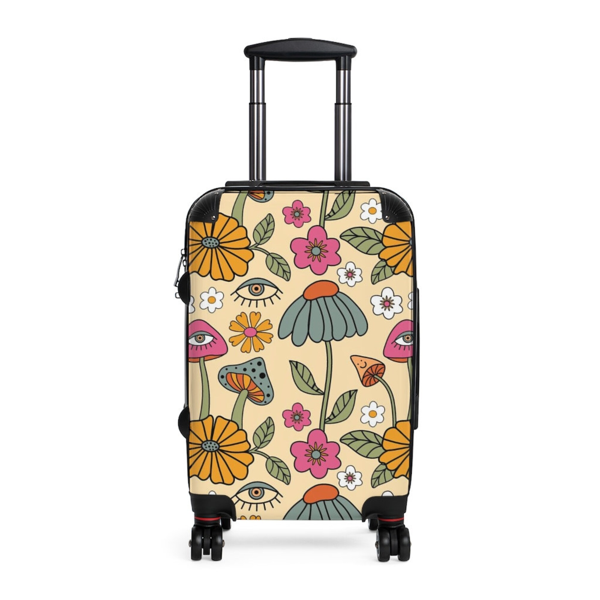 Shrooms & Blooms Hippie Suitcase