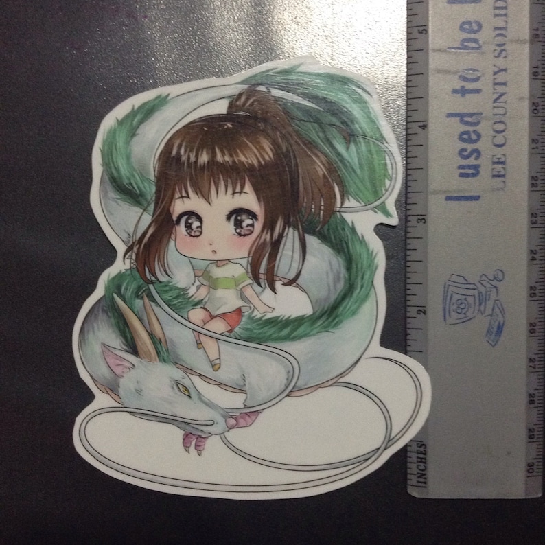 Spirited Away Chihiro and Haku Chibi Sticker | Etsy