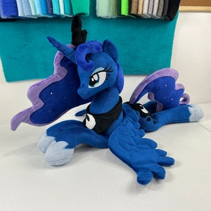 CUSTOM Laying Princess Luna Pony Plush