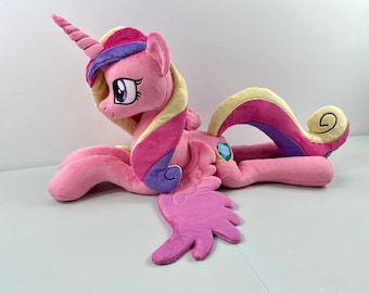 CUSTOM Princess Cadence Laying Pony Plush