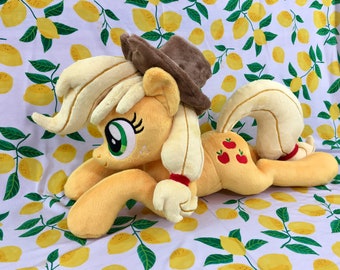 CUSTOM Applejack Laying Pony Plush