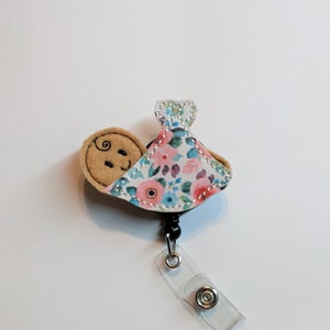 Floral Baby Badge Reel