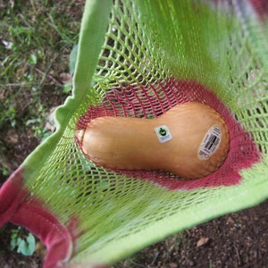 Eco friendly 100% Cotton Produce Bags Zero Waste Hand Dyed Shopping Bag
