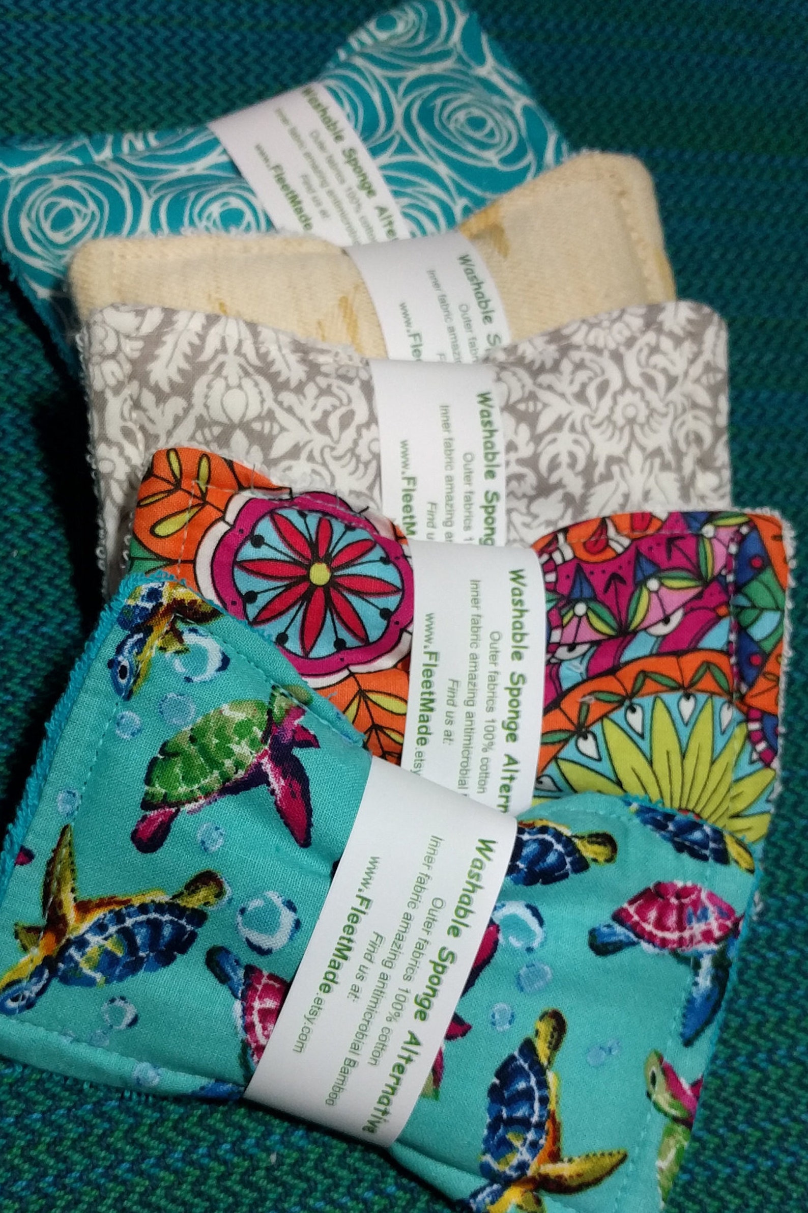 Reusable Sponges 3 pack Random Reusable Kitchen Products Etsy