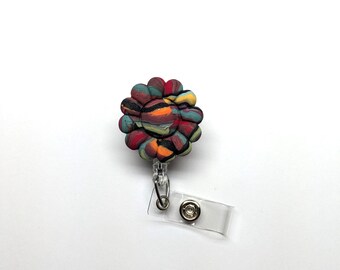 Retro Flower Badge Reel