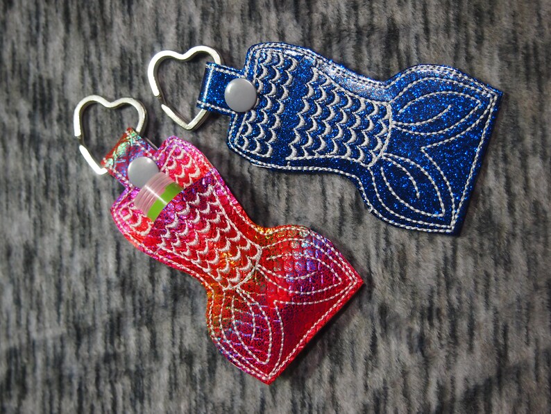 Mermaid Lip Balm Holder Lip Balm Keychain Chap Stick Case Etsy