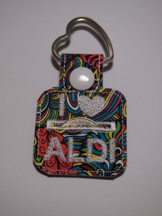 Aldi Quarter keeper Keychain CHOOSE YOUR DESIGN give as gifts!