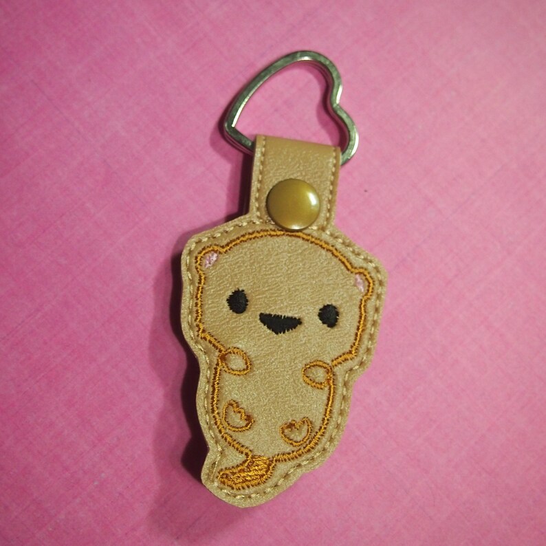 Cute Otter Keychain Otter Key Chain Stocking Stuffer Otter Etsy