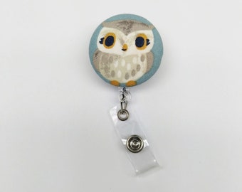 Fabric Owl Badge Reel