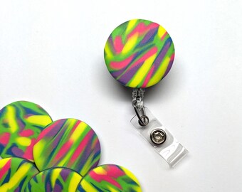 Neon Abstract Art Badge Reel