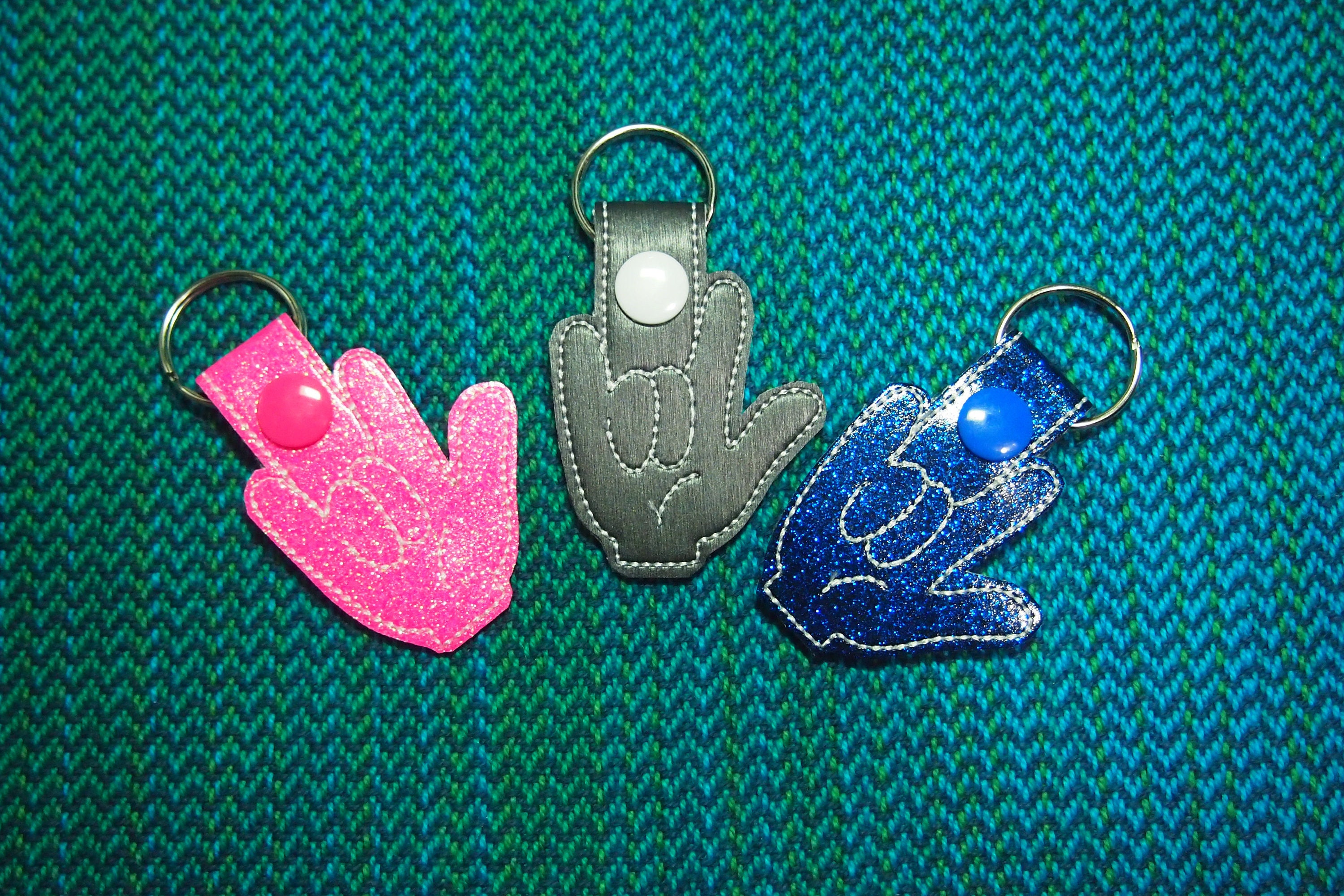 ASL Keychain - Etsy