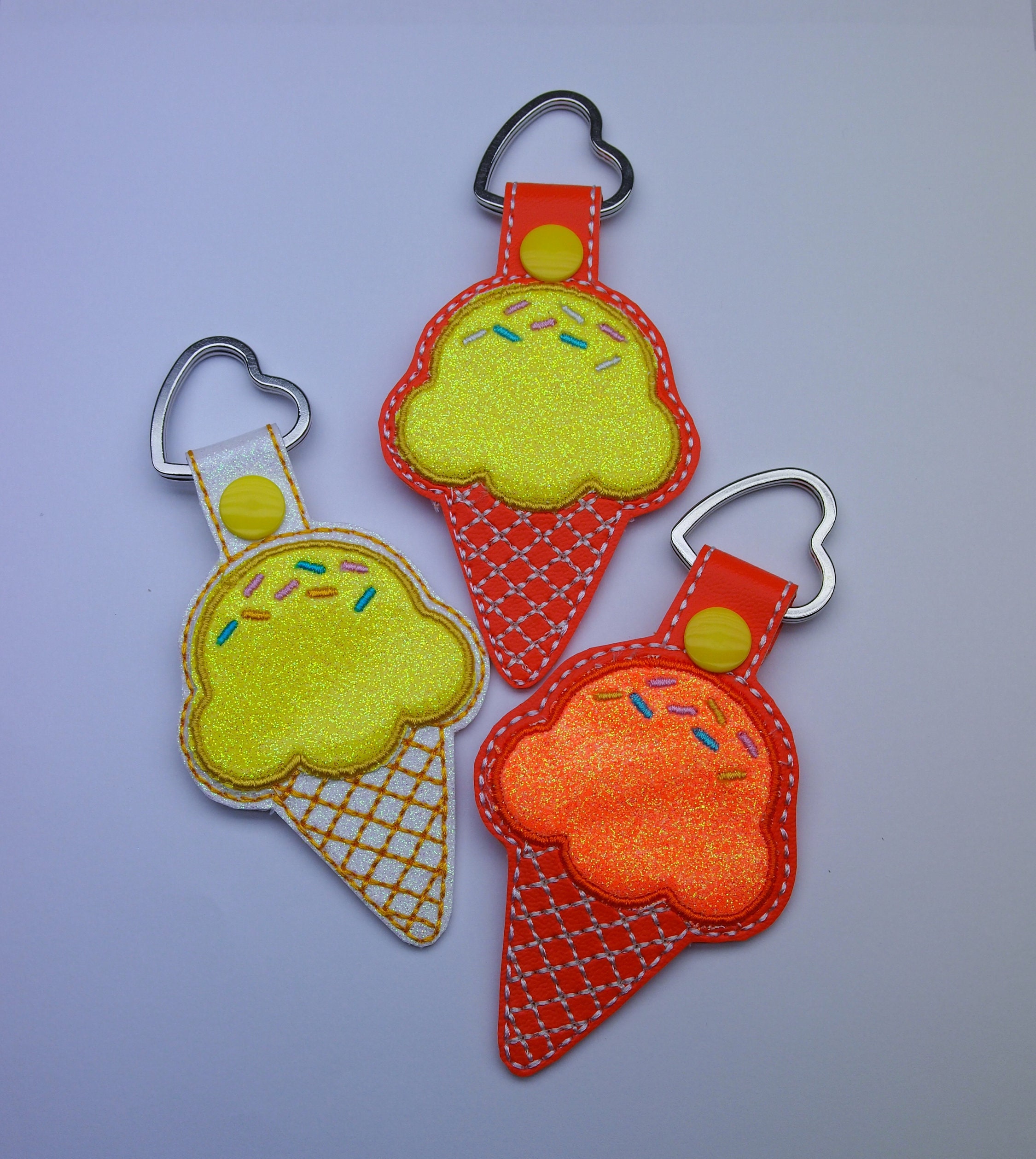 Ice Cream Cone Keychain Ice Cream Key chain Stocking Stuffer Etsy
