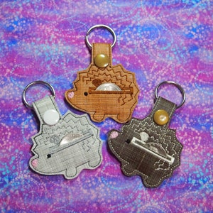 Hedgehog Aldi Quarter Holder Keychain