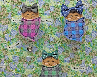 Plaid Baby Badge Reel