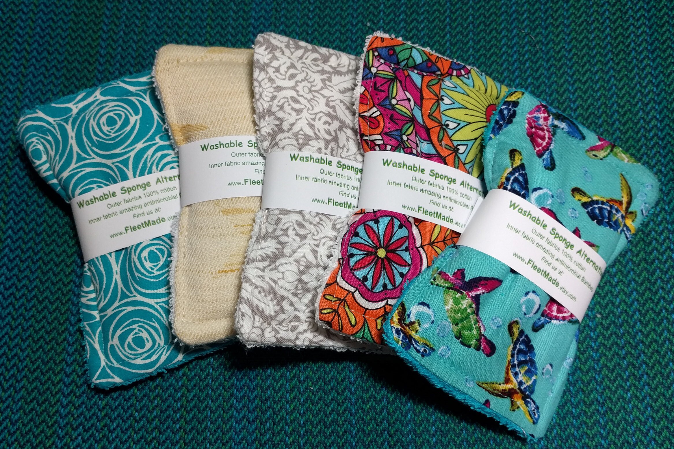 Reusable Sponges 3 pack Random Reusable Kitchen Products Etsy