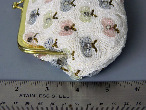 Vintage 1950's Jolles Original Beaded Clutch Hand… - image 3