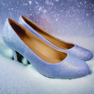 Light Blue Sparkly Heels - Etsy