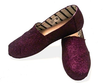 toms gold glitter shoes