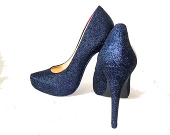 sparkly heels pumps