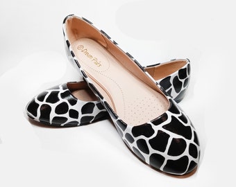 giraffe print flats