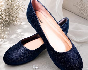 Black Diamond – Ballerines noires à paillettes
