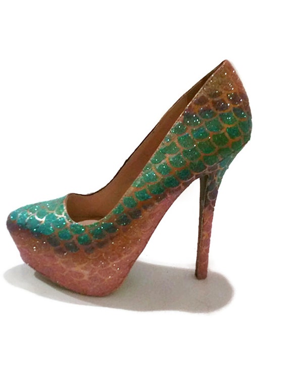 mermaid scale heels